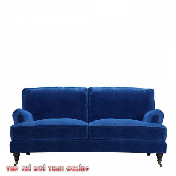 ghế sofa văng xanh coban