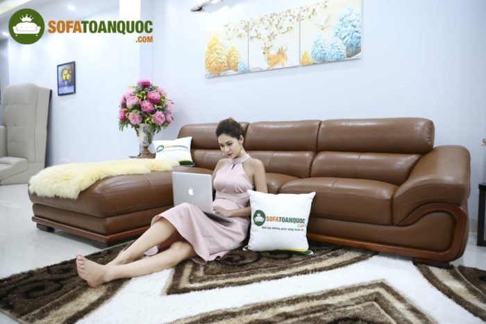 Sofa da nhập khẩu được nhiều người yêu thích và sử dụng