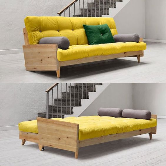 ghế sofa kiêm giường kéo ra dễ sử dụng