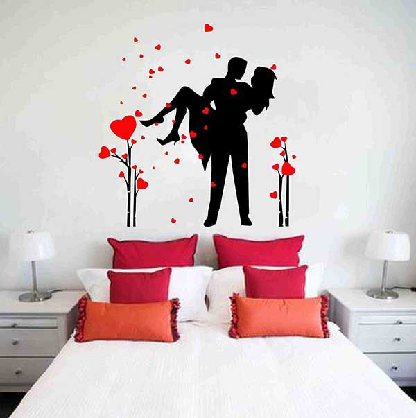 tranh dán tường phòng ngủ vợ chồng lãng mạn