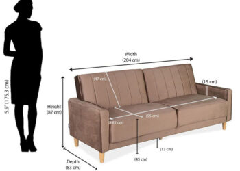 Kích Thước Sofa 2 Chỗ Thông Dụng Phổ Biến 2023