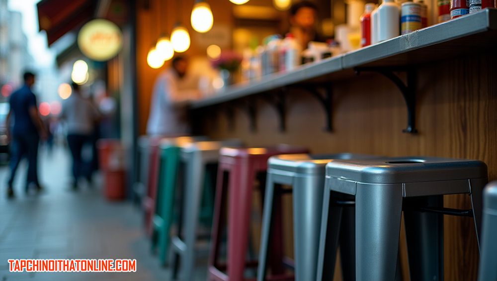 Công dụng của ghế đẩu trong kinh doanh dịch vụ